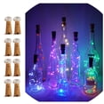 thumbnail image 1 of Luces para botellas de vino LoveNite 15 LED paquete de 8 funcionan con pilas, 1 of 8