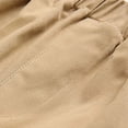 thumbnail image 5 of LIIPEE Boys Girls Shorts Summer Fashion Solid Color Elastic Waist School Uniform Shorts With Pockets Child Sweet Vacation Sports Shorts,Khaki,3-4 Years, 5 of 9