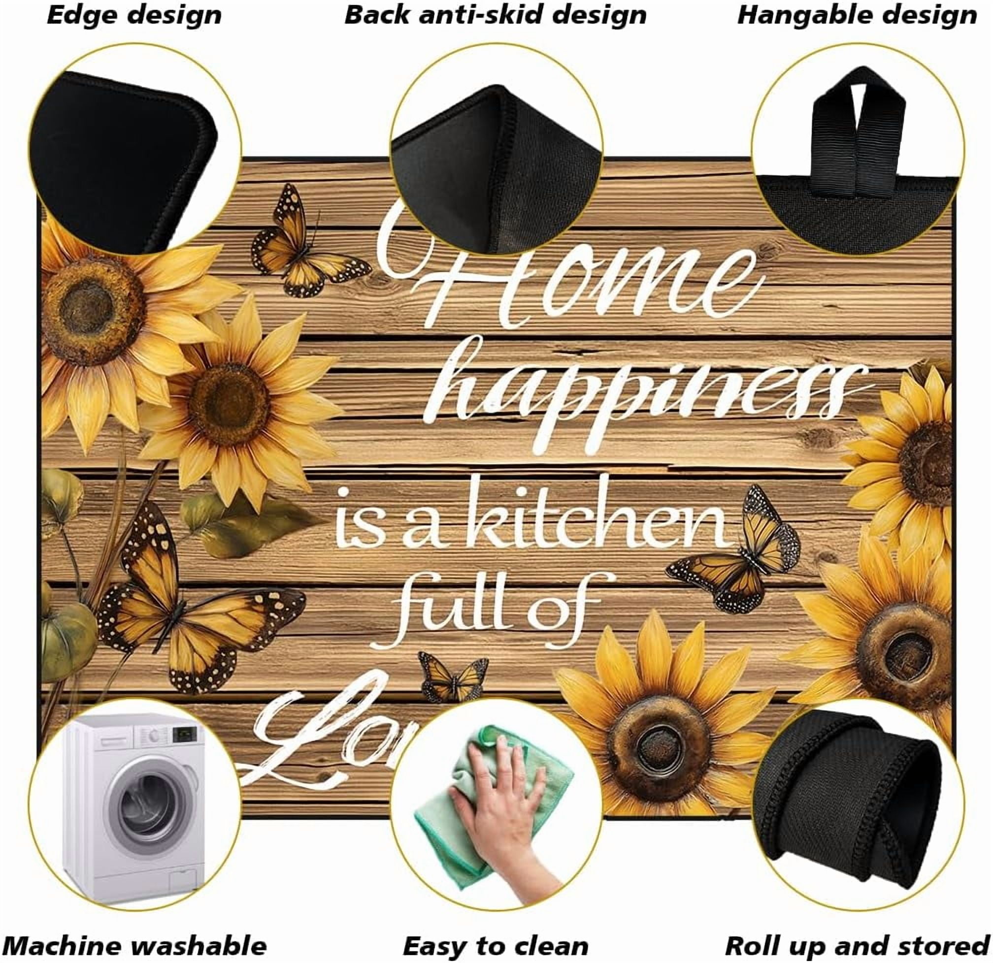 Electric Stove Cover 20.47x28.35" Stove Top Cover for Electric Stove Foldable Glass Cooktop Protector Non-Slip Top Protector Mat for Electric Stove (Sunflower) Colorful