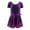 Dark Purple, variant on Uccdo Girls Short Sleeve Gymnastics Skirted Leotards Ballet Tutu Dance Dress Leotard With Wrap Skirt, Size 3-9 Years
