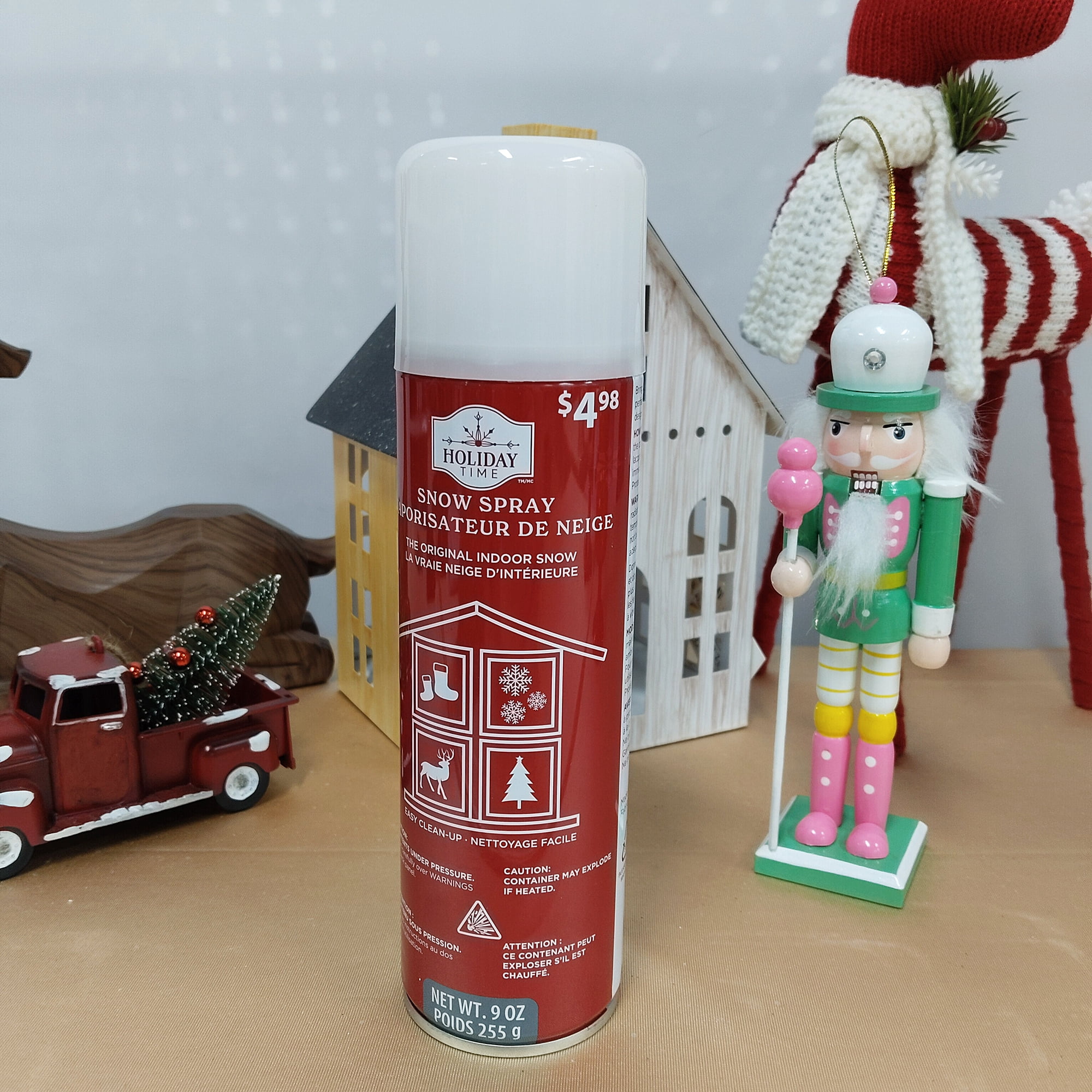 Holiday Time 9OZ Snow Spray, HOLIDAY TIME PL LANTERN W/GREENERY