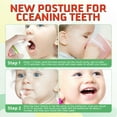 thumbnail image 5 of Pegciz Kids Foam Toothpaste (Watermelon+Orange), Children Mouthwash with U Shaped Toothbrush, Low Fluoride for Dental Care, 5 of 9