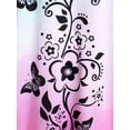 thumbnail image 4 of Camiseta en Talla Extra con Estampado de Mariposa en Color Degradado con Flores de Mariposas Rosegal  Camisetas tallas grandes, 4 of 5