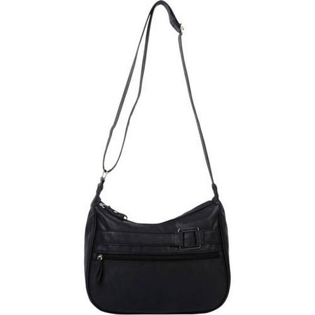 Women's Double Zip Hobo Handbag - Walmart.com