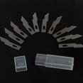 thumbnail image 3 of 10Pcs Engraving Non-Slip Metal Scalpel Knife Parts Blades Cutter Craft Knives for Mobile Phone PCB Repair Hand Tools Accessories, 3 of 5
