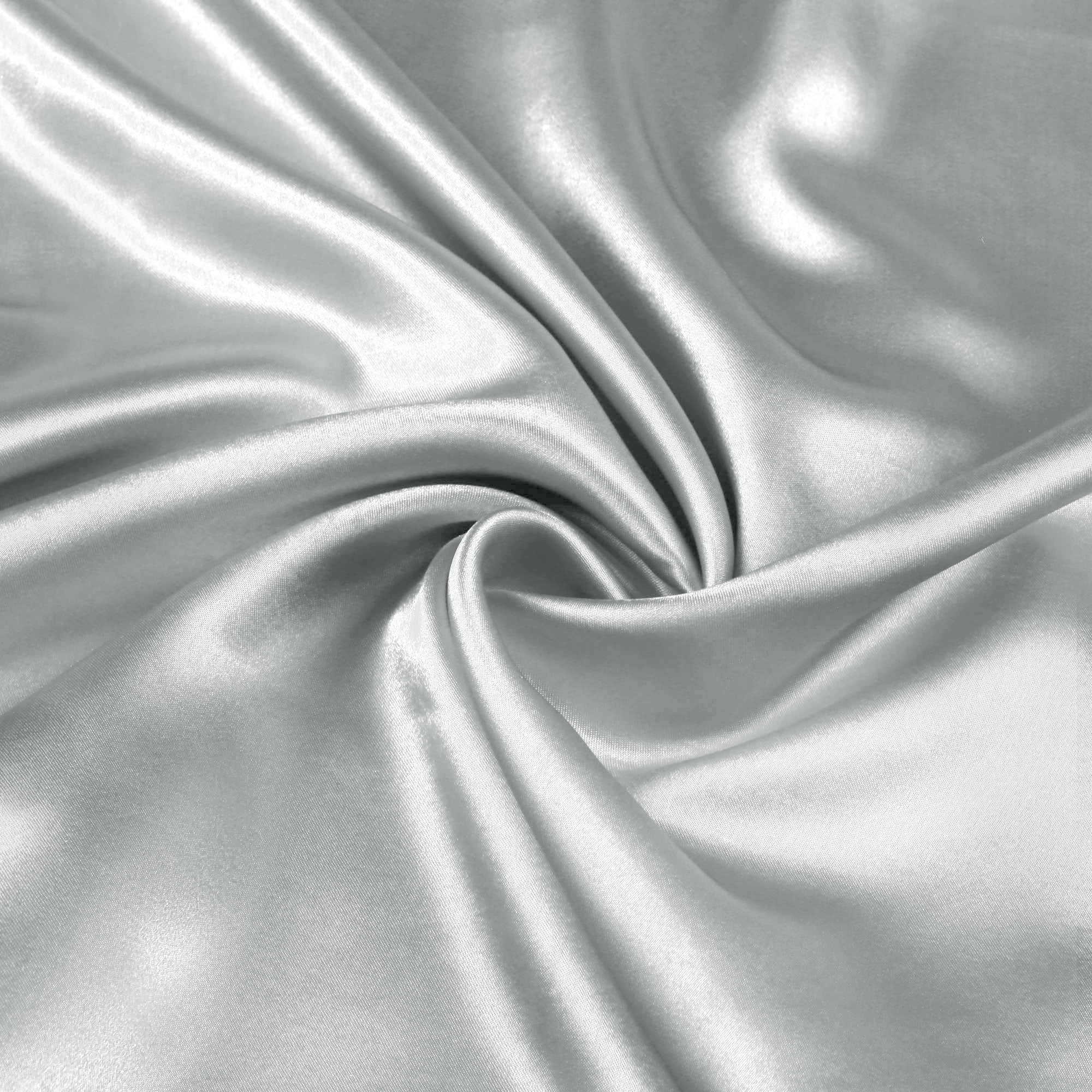 Unique Bargains Zipper Closure 1 PC Satin Body Pillowcases Silver Grey 20"x60"