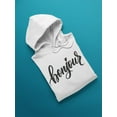 thumbnail image 3 of Bonjour ! Hoodie Men -Image by Shutterstock, Male Medium, 3 of 4