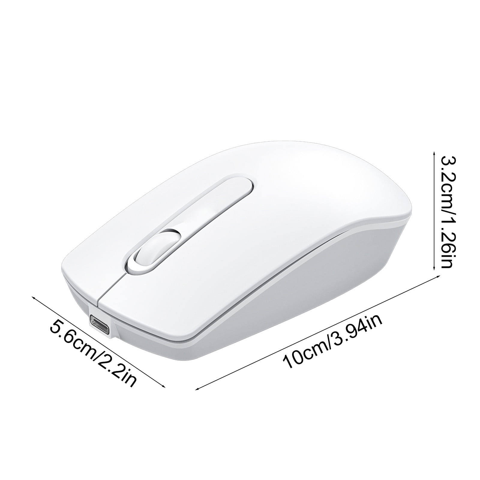 JilgTeok 5 Packs Bluetooth Wireless Mouse 1200 DPI Rechargeable Type C Gaming Office Computer Mouse for PC Mac Laptop