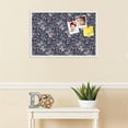 thumbnail image 3 of PinPix 30x20 Custom Cork Bulletin Board Vintage Japanese Floral Navy Poster Board Has a Fabric Style Canvas Finish, Framed in Vintage Japanese Floral Navy, by ArtToFrames (PinPix-1542), 3 of 5