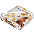 thumbnail image 4 of Bingfone Fall Turkey Print Flannel Fleece Blanket Throw Blanket For Bed,Sofa,Couch,Travel,Camping(50"X40"), 4 of 9