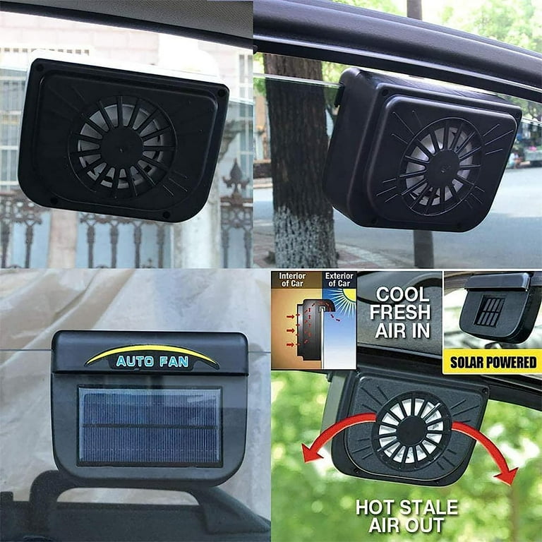 Solar Power Car Auto Air Vent Cool Fan Cooler Ventilation System