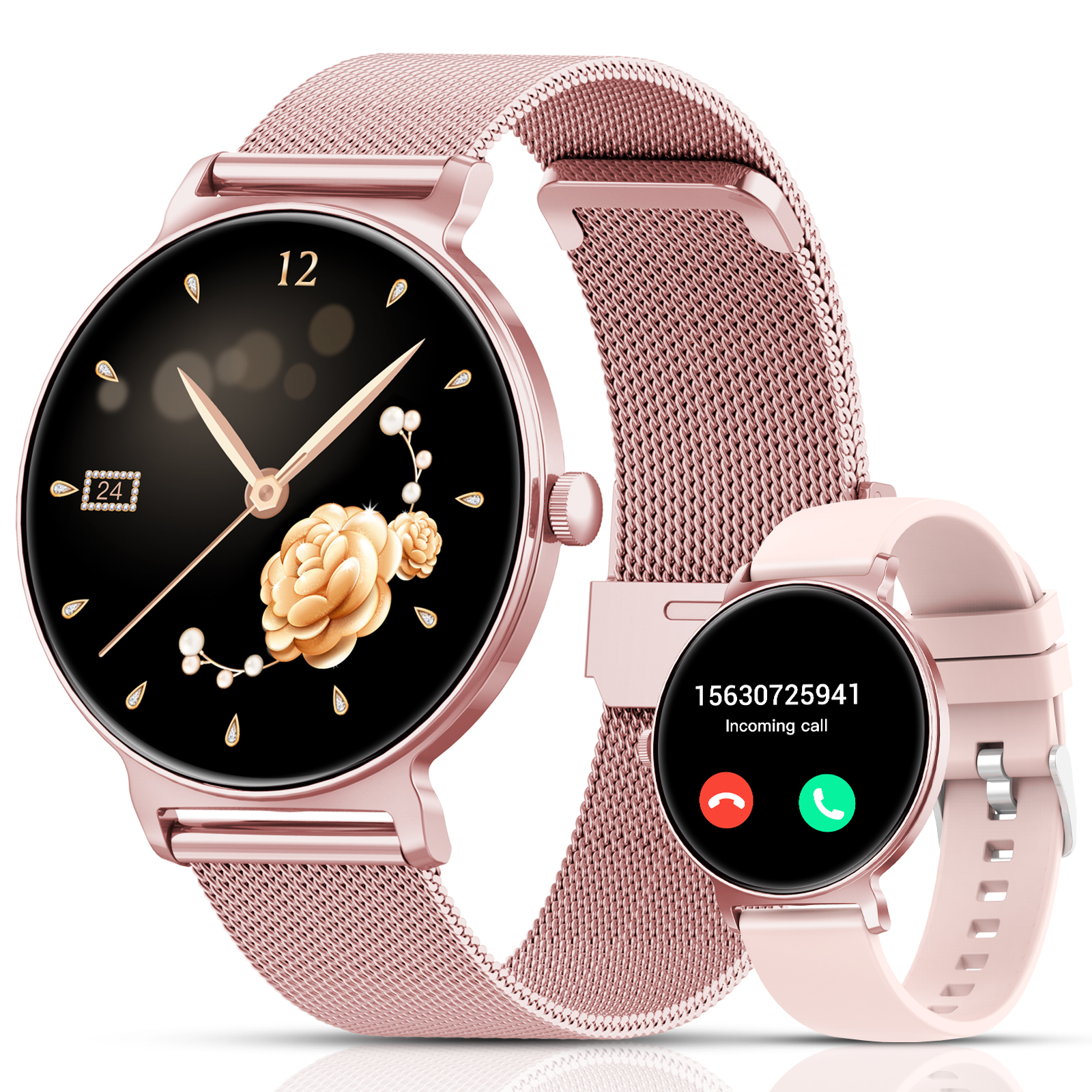 VAMOUT Smart Watch for Women, 1.27" HD with Bluetooth Calling photo 1