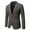 Khaki, variant on Mens Autumn And Winter Fashion Personality Solid Color Casual Suit Jacket