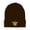 Brown, variant on Beanie Cute Monkey Face Embroidery, One Size, Black