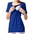 thumbnail image 2 of Bovxnpu Maternity Clothes For Women, Women's Maternity Shirts Breastfeeding Shirts Nursing Shirts, Women's Short Sleeve Summer Round Neck Sexy Casual Blouses XL, 2 of 5