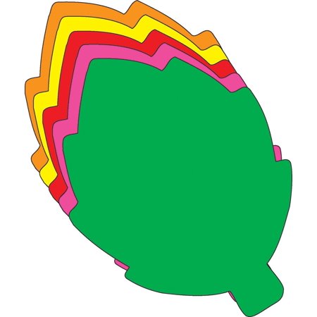Assorted Leaves - Large Assorted Color Creative Foam Cut-Outs - Leaf