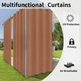 thumbnail image 4 of Rideaux Intérieurs Extérieurs pour Patio \ Panneau de Rideau à Oeillets Bloquant le Soleil pour Intimité, Rideaux Résistants aux Intempéries pour Gazebo, Véranda avant, Pergola, Kaki G x H Panneau, 4 of 8