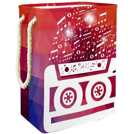Magnetic Tape Musical Notes Hamper Waterproof Dirty Clothes | Walmart ...