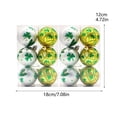 thumbnail image 4 of 12 Pcs St.Patrick's Day Glass Ornaments Balls - Irish Tree Glass Blown Ornaments - Clover Balls for St. Patrick's Day Home Party Festival Decor, 4 of 7