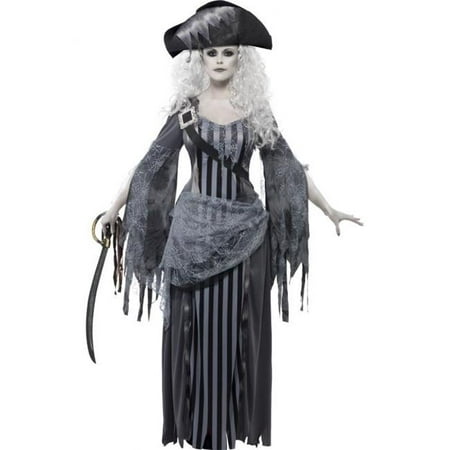 Smiffys 22970L Grey Ghost Ship Princess Costume with Dress & Hat - Large