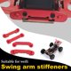 thumbnail image 3 of Vogacara Modelo de coche de control remoto Vehículo Brazos oscilantes Engranaje de dirección Reemplazo de refuerzo de reacondicionamiento para WLtoys Kits de construcción modelo rojo Vogacara FN001452-02, 3 of 6