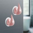 thumbnail image 2 of CSChome Hanger Hook Punch free Hanger Hook: Space saving Traceless Strong Load bearing Water Drop Shape Design for Home Use, 2 of 7