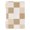 Beige Brown White Checkered, variant on Haosy Blue White Stripes and Blue Flowers Notebooks 1-subject Journal 60 Sheets A5 College Ruled Paper Detachable Ring 8.3"x5.7"