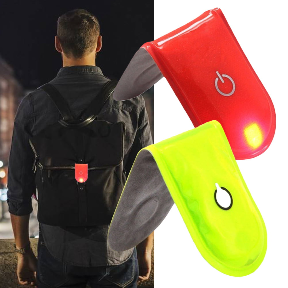 LED Safety Light Reflective Magnet Clip On Strobe Run Walking Bike Cycling Lamp 
