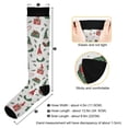 thumbnail image 3 of Haosy Compression Socks for Men Women Knee High Running Socks for Nurse Hiking Recovery Travel Athletic 2 Pairs Christmas Gnomes and Presents, 3 of 9