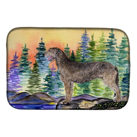 Irish Wolfhound Dish Drying Mat