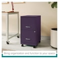 thumbnail image 5 of Space Solutions 18" Deep 2 Drawer Mobile Letter Width Vertical File Cabinet, Midnight Purple, 5 of 15