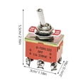 thumbnail image 4 of Shisuyan DPDT ON/OFF/ON 3 Position Toggle AC 250V 15A E-TEN1322, 4 of 4