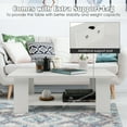 thumbnail image 2 of Costway Coffee Table 2-Tier Modern Center Cocktail Table W/Storage Shelf for Living Room, 2 of 10