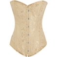 thumbnail image 1 of Femmes Vintage Floral Denim Corset Bustier Haut, 1 of 2