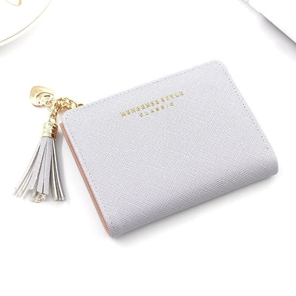 Monedero corto con cremallera para mujer, sencillo y generoso, tipo cartera, tipo sobre