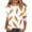 #1122401D-Orange, variant on Fabrcox Easter Tshirts Shirts for Women Bunny Rabbit Graphic Crew Neck Women's 3/4 Sleeve Shirts Spring Summer Plus Size Tops for Women