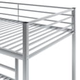 thumbnail image 6 of Aukfa Full over Full Bunk Bed, Metal Low Bunk Bed for Adults Teens, Space Save, Silver, 6 of 9