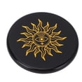 thumbnail image 2 of Pierre Rune, Pierre Gravée Dorée Noire pour Yoga Méditation Relaxation Type 1,Type 2, 2 of 7