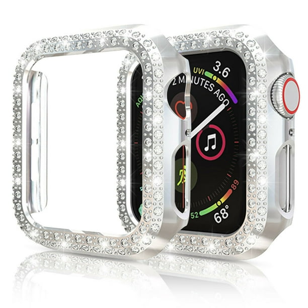 Luckybay - Compatible for Apple Watch Case 40mm, Bling Crystal Diamonds ...