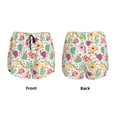 thumbnail image 5 of Lsque Turtle Flower Printed Women's Running Shorts with Liner Pockets,Elastic Quick Dry Workout Athletic Gym Yoga Shorts,Womens High Waist Shorts-X-Large, 5 of 9