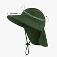 thumbnail image 2 of TOPTIE Sun Bucket Hats, UPF 50+ Fishing Hat with Neck Flap, Quick-Drying Breathable Hat with Wide Brim for Hiking Fishing, 2 of 7