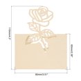 thumbnail image 2 of Table Name Place Cards,50Pack Rose Cut Design Blank Card Beige, 2 of 6