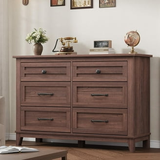 Hodedah 7 Drawer Dresser with Two Locks, Chocolate - Walmart.com