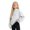 00#White292, variant on Shinyii Girls Neck Lined Sweatshirt Oversized Pullover Top, Sizes 3-16