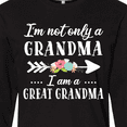 thumbnail image 4 of Inktastic I'm Not Only a Grandma I'm a Great Grandma with Flowers Long Sleeve T-Shirt, 4 of 5