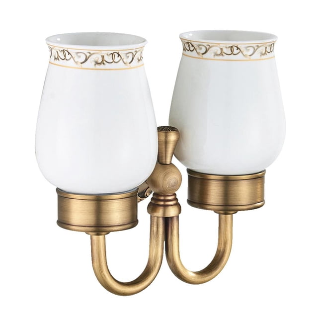 Sostenedores Del Vaso Sostenedor Del Cepillo De Del tón Accesorios l Soporte De Tazas De Cerámica Dobles Colco Soporte para cepillo de dientes para montaje en pared