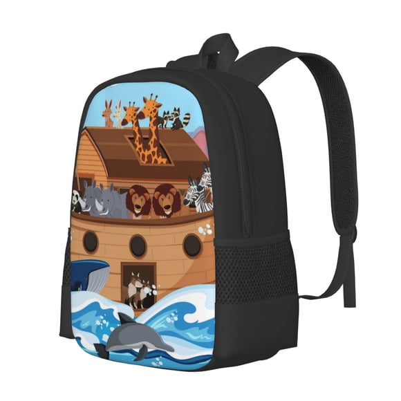 Disketp Animals on Noah's Ark Mochila Minimalista de Gran Capacidad, Mochila de Viaje para Escuela, Trabajo o Uso Diario
