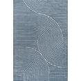 thumbnail image 3 of JONATHAN Y SCANDINAVIAN 5 x 8 Area Rug, Hallie Minimalist Curve Geometric - Dark Blue/Cream, SCN100C-5, 3 of 7
