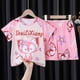 thumbnail image 4 of Pijama de Anime Kawaii Sanrioed My Melody Cinnamoroll Hellokittys para niños, traje de verano, ropa de casa de manga corta con dibujos animados bonitos, 4 of 4