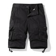 thumbnail image 2 of BADHUB Mens Cargo Shorts with Multi Pockets Button Zipper Hiking Outdoor Shorts Casual Lightweight Summer Workout Shorts Black M, 2 of 9